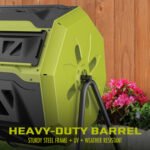 Restored Sun Joe SJ-CMPS1 | All-Season Outdoor Tumbling Composter | Dual Sliding Chamber | 42-Gallon | 2-10 Weeks | BPA-Free Material (Refurbished) - Image 6