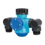 Restored Aqua Joe SJI-MFGA2 Multi-Function Outdoor Faucet and Dual Garden Hose Tap Connecter (Refurbished) - Image 2