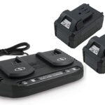 Snow + Sun Joe 24 Volt Bundle (2) 5.0-Ah Batts and Dual Quick Charger (Open Box)