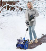 Snow Joe 24V-SS13.5-XR-BLK | Cordless Battery Snow Shovel Kit | 13.5 Inch | 24-Volt | W/ 5.0-Ah Battery & Charger | Directional Control - Image 6
