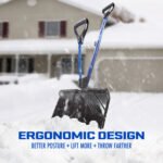 Restored Snow Joe Shovelution SJ-SHLV01 | 18-in Strain-Reducing Snow Shovel | W/ Spring Assisted Handle (Refurbished) - Image 7