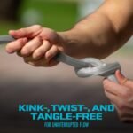 Restored Aqua Joe AJFJH100-PRX | Xtreme Fiberjacket Garden Hose | 100-Foot | Metal Fittings (Refurbished) - Image 2