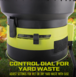 Sun Joe SDJ617E | Bladeless Electric Leaf Mulcher + Shredder | 15 Amp | 8,000 RPM | Mulches Up to 55 Gallons of Leaves Per Minute | Black (Refurbished) | In Store Exclusive - Image 6