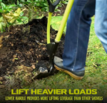 Restored Sun Joe SJ-SHLV07 | Shovelution Strain-Reducing Garden Shovel | Spear Head Digging | 9-Inch Steel (Refurbished) - Image 6