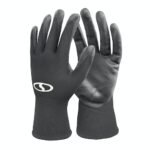 Restored Sun Joe GGNP-S3-BLK Reusable Nitrile-Palm Gloves | Tactile | Washable | One Size Fits Most | Set of 3 (Black) (Refurbished) - Image 2