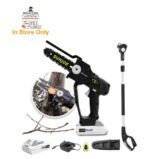 Restored Sun Joe 24V-HCSWP-6-LTE | In-Store Exclusive | 24-Volt* IONMAX Cordless Telescoping Pole Pruning Saw Kit | 4000 RPM | W/ 2.0-Ah Battery + Charger (Refurbished)