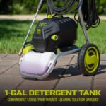 Sun Joe SPX4800 | In-Store Exclusive | 14.9-Amp Electric Pressure Washer | With 5 Quick-Connect Tips & Detergent Tank | Cleans Cars, Fences, Patios, Decks, Sidewalks & More (Refurbished) - Image 6