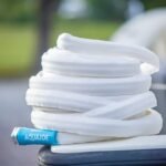 Restored Scratch and Dent Aqua Joe AJFJH50-58-RV Superlight Marine-Grade FiberJacket RV Hose, White (Refurbished) - Image 6