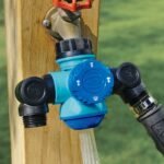 Restored Aqua Joe SJI-MFGA2 Multi-Function Outdoor Faucet and Dual Garden Hose Tap Connecter (Refurbished) - Image 4