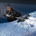 Snow Joe SJBLZD-LED | 4-In-1 Telescoping Snow Broom + Ice Scraper | 18-Inch Foam Head | Headlights (Open Box) - Image 10