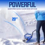 Restored Snow Joe 24V-SS13-MAX Battery Snow Shovel Kit | 13 Inch | Includes 4Ah Battery, Quick Charger, Battery Holder, & Cover (Refurbished) - Image 2