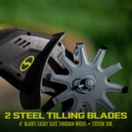 Restored Sun Joe 24V-TLR-CT | 24-Volt IONMAX Cordless Garden Tiller + Cultivator | Tool Only (Refurbished) - Image 3