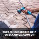 Restored Aqua Joe AJHN102 Heavy Duty Indestructible Metal Multi Function Adjustable Hose Nozzle with Smart Throttle (Refurbished) - Image 4