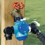 Restored Aqua Joe SJI-MFGA2 Multi-Function Outdoor Faucet and Dual Garden Hose Tap Connecter (Refurbished) - Image 5