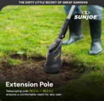 Restored Sun Joe 24V 24V-CTLR-LTE | 2-in-1 Hand Held & Long Handle Tiller Cultivator (Refurbished) - Image 7