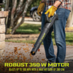 Restored Sun Joe 24V-TB-2AMP-KIT | 24V Cordless Turbine Jet Blower | 100-MPH | 280-CFM | W/ 2 x 2.0-Ah Batteries + Dual-Port Charger (Refurbished) - Image 3