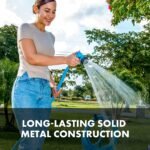 Restored Aqua Joe AJHN102 Heavy Duty Indestructible Metal Multi Function Adjustable Hose Nozzle with Smart Throttle (Refurbished) - Image 5