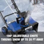 Restored Snow Joe 24V-X2-SB18-TV1 | 48-Volt IONMAX Snow Blower Bundle | W/ 2 x 4.0-Ah Batteries, Dual Port Charger, Cover, & Ice Dozer (Refurbished) - Image 8