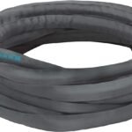 Restored Aqua Joe AJFJH50-PRO Ultra Flexible Kink Free Fiberjacket Garden Hose | 50-Foot | Metal Fittings (Refurbished)