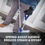 Restored Snow Joe Shovelution SJ-SHLV02 | Strain-Reducing Shatter-Resistant Polycarbonate Snow Shovel | W/ Spring Assisted Handle | 18-inch (Refurbished) - Image 7