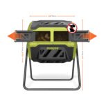 Restored Sun Joe SJ-CMPS1 | All-Season Outdoor Tumbling Composter | Dual Sliding Chamber | 42-Gallon | 2-10 Weeks | BPA-Free Material (Refurbished) - Image 9