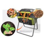 Restored Sun Joe SJ-CMPS1 | All-Season Outdoor Tumbling Composter | Dual Sliding Chamber | 42-Gallon | 2-10 Weeks | BPA-Free Material (Refurbished) - Image 8