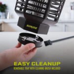 Restored Sun Joe SJ-BZ18W | 18-Watt UV Indoor/Outdoor Bug Zapper | 1600 sq ft Coverage | Whisper Quiet Operation | For Mosquitos, Flies, Gnats, Moths, and More (Refurbished) - Image 4