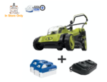 Restored Sun Joe 24V-X2-17LM | In-Store Exclusive | 48V iON 17 in Cordless Mulching Lawn Mower | W/Grass Catcher | Green (Refurbished)