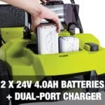 Restored Sun Joe 24V-X2-DTS15 Scarifier and Dethatcher Kit | 5-Depth Positions | 15-inch | Brushless Motor | (2) 24-V 4.0-Ah Batteries & Dual Port Charger (Refurbished) - Image 8