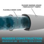 Restored Aqua Joe AJFJH100-PRX | Xtreme Fiberjacket Garden Hose | 100-Foot | Metal Fittings (Refurbished) - Image 7