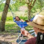 3 Pack | Bliss Hammocks BH-400W5CA | 40" Wide Hammock | Hand-Woven Rope Loops & Hanging Ropes | Outdoor, Patio, Backyard | Durable, Cotton & Polyester Blend | 220 Lbs Capacity | Patriotic Stripe - Image 7