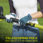 Restored Sun Joe TJW24C | 24-Volt Cordless Telescoping Weeder/Cultivator Kit | W/ 2.0-Ah Battery + Charger (Refurbished) - Image 5