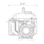 Restored Firman P01001 Gas Portable Generator | 1300/1050 Watt | 80cc Engine | Recoil Start |  9–10 Hour Run Time | Generator Only (Refurbished) - Image 9